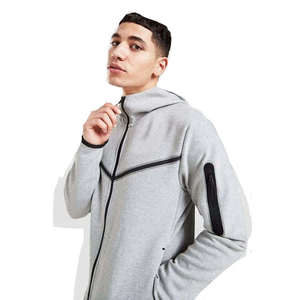 Ensemble de survêtement deux pièces ajusté pour homme, personnalisé, OEM, mode, uni, pour équipe, sport, absorbant la transpiration - Product Image 2