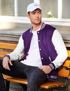 Meilleure Vente : Blouson Tricoté Personnalisé Lettermen, Vêtement d'Hiver Unisexe à Manches Classiques, Qualité Supérieure, 100% Coton Enduit, Col Montant - Product Image 4