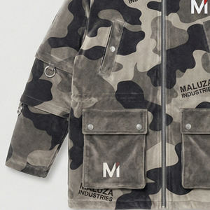 Veste à capuche camouflage pour homme, style urbain et outdoor, multi-poches, streetwear tendance, vêtements MALUZA INDUSTRIES - Product Image 2