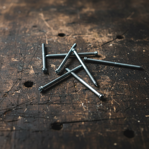 Tornillos parciales de cabeza ranurada de acero al carbono con doble extremo zincado, métricos/pulgadas, grado industrial PDC, clase 4.8 6.8, para fijación de madera - Product Image 2