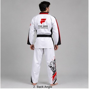 Uniforme de taekwondo premium que ofrece comodidad transpirable, sensación ligera y construcción duradera para un rendimiento a largo plazo. - Product Image 2