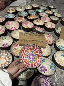 ชามมะพร้าวสำหรับการใช้ชีวิตอย่างมีสติ - ประดับมุกธรรมชาติ - จานตกแต่งบ้านสไตล์เซน - Product Image 4