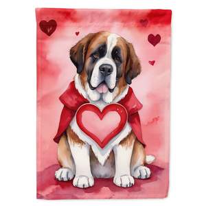 Saint Bernard ธงตกแต่งสวนวาเลนไทน์ของฉันสำหรับตกแต่งกล่องจดหมายและแบนเนอร์ชานบ้านสำหรับเตียงดอกไม้ในลานขนาดเล็กงานศิลปะขนาด - Product Image 1