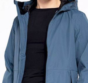 Ensemble de survêtement coupe-vent à capuche pour homme, en tissu polyester respirant et épais, idéal pour l'hiver et le fitness (vente en gros) - Product Image 6