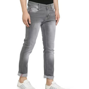 Jeans de Mezclilla Rectos para Hombre, Corte Clásico, Estilo Casual Urbano, Ajustados, Transpirables, Lavado Azul, Diseño Retro para Verano/Invierno - Product Image 4