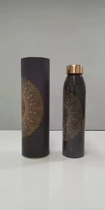 Ayurvedic <b>Copper</b> Water <b>Bottle</b> Classic Design 1L Capacity Portable Leak Proof for Home Water <b>Drinking</b> - Product Image 5