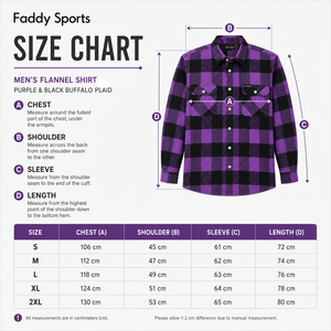 Chemise en flanelle à carreaux violets pour homme, manches longues, décontractée, boutonnée, en coton, style streetwear, vêtement de travail - Product Image 6