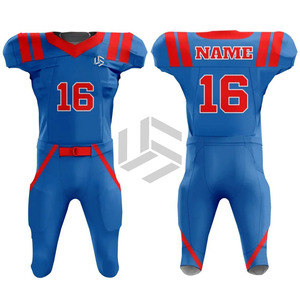 Maillot de football américain personnalisé pour homme, 100% polyester, impression numérique, grande taille, manches courtes, respirant, séchage rapide, nom d'équipe personnalisé - Product Image 1