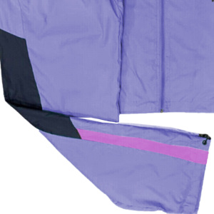 <b>Men's</b> <b>Purple</b> Hooded Streetwear Solid Color Embroidered Logo Windproof Breathable Eco-Friendly Polyester/Nylon Midweight Full - Product Image 5