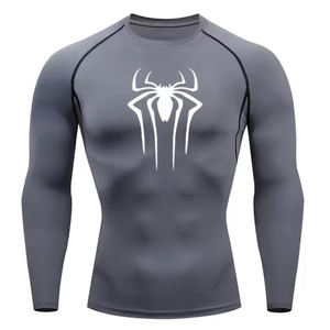 Camiseta deportiva de manga larga con estampado vibrante por sublimación completa, transpirable, para entrenamiento atlético, ejercicios de alta intensidad, gimnasio y running. - Product Image 4