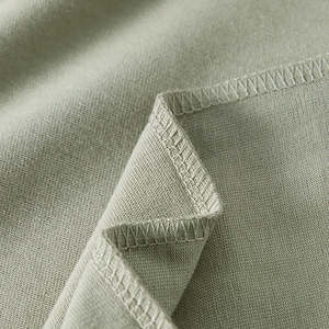 Camiseta de Algodón para Hombre, Cuello Alto Simulado, Manga Larga, Lavado Ácido, Lisa, Básica, con Cuello Alto, Logotipo Personalizado, Ropa en Blanco, Proveedor Mayorista - Product Image 6