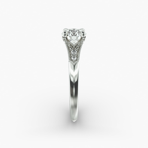 Premium Vintage 925 Sterling Silver Micro <b>Diamond</b> <b>Ring</b> Classic Fine Jewelry Wedding Engagement Anniversary Gift Collection - Product Image 2
