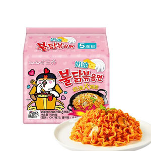 Authentic Korean Food Halal <b>Samyang</b> Brand Creamy Buldak Chicken <b>Carbonara</b> Korean Spicy Ramen Packet <b>Noodles</b> Wholesale Products - Product Image 5
