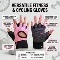 Gants de sport demi-doigts personnalisés pour hommes et femmes, avec support de poignet, respirants, en microfibre, antidérapants, pour la musculation et le fitness