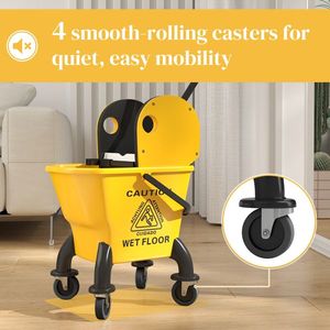 Carrello per Pulizie con Secchio per Lavaggio - Product Image 1