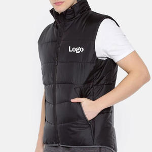 Gilet pour homme de haute qualité, 100% polyester, décontracté, respirant, léger, sans manches, fermeture éclair intégrale, col montant, poches - Product Image 3