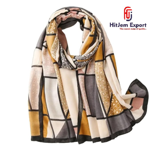 Luxury Printed Long <b>Scarf</b> Soft Fabric Head <b>Scarf</b> Custom Printed OEM ODM Custom Textile Manufacturer Wholesale Supplier - Product Image 6
