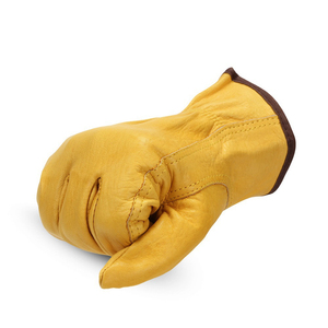 For Safety Gloves Yellow Smooth Durable Anti-Slip Straight Cuff Heat Resistant 12INCH General Purpose - Product Image 3