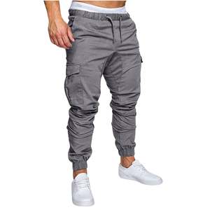 Direct Factory Sale Men's Joggers Casual Streetwear Fashion Woven Bottoms Skinny Sweatpants <b>Trousers</b> Cargo Track Pants - Product Image 4