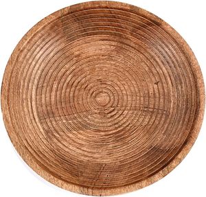 Bol à fruits en bois de manguier, rond, pour servir des fruits, des desserts, des plateaux, des assiettes, des plats, dans la cuisine, à la salle à manger, pour les fruits, les desserts, les collations - Product Image 5