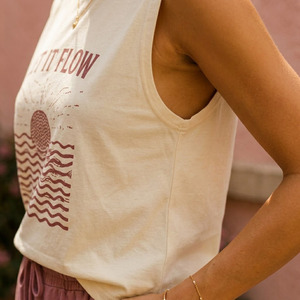 T-shirt sans manches pour femme en coton peigné 100 % respirant, décontracté, idéal pour l'été - Product Image 4
