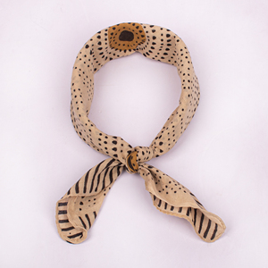 Traditional Wood Block Print Cotton Bagru Bandana Square Scarf Comfortable Ethnic Style Spring Autumn Wear Unisex <b>Wrap</b> - Product Image 4