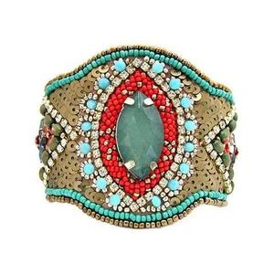 Conjunto de Pulseras de Cristal Bohemio Hechas a Mano para Mujer, Cuentas de Vidrio Coloridas, Brazaletes Étnicos Elegantes, Joyería Apilable - Product Image 2