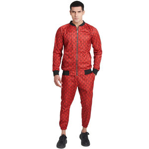 Conjunto Deportivo Elástico para Hombre con Pantalones Jogger y Chaqueta con Cremallera para Correr, Sesiones de Gimnasio y Ropa Casual de Calle - Product Image 1