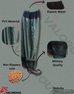 Bottes longues en jute pour agriculteurs sans sangle - Hauteur à la taille - Product Image 2