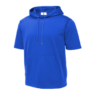 Men's <b>Red</b> <b>Hoodie</b> Short Sleeve Sweatshirt Regular Fit 100% Cotton Casual Winter Wear Pocket Design Unisex High Quality 240g - Product Image 4