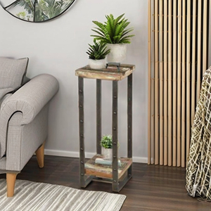 TELFER hecho a mano diseño moderno Metal madera mesa auxiliar ajustable para sala de estar muebles para el hogar - Product Image 1