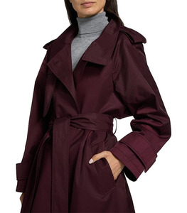 Abrigo de invierno holgado y extragrande para mujer, chaqueta acolchada con cuello alto y capucha, de secado rápido, transpirable, tejido liso teñido, con cremallera frontal. - Product Image 1
