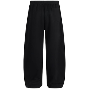 Pantalon large sport pour femme, style vintage, patchwork rayé contrastant, double ceinture, coupe incurvée, pantalon baggy - Product Image 3