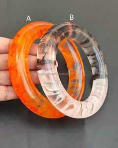 Pulseras de Resina Clásicas Blancas y Azules para Mujer, Regalos para Aniversarios, Bodas, Compromisos, Fiestas, Estilo Casual y Playero - Product Image 5