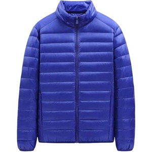 Men's Casual Winter Duck <b>Puffer</b> <b>Jacket</b> Waterproof Canvas Fabric Windproof Warm Bubble Coats <b>Light</b> Loose Fit Plain Dyed Technique - Product Image 4