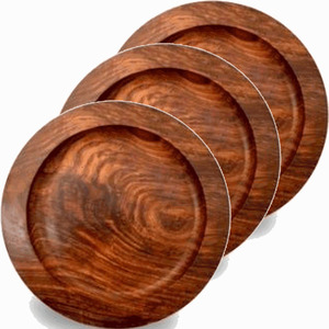 Assiette de service carrée en bois de style nordique, en acacia massif, décorative, à grain naturel, vaisselle pour dîner et événements - Product Image 6