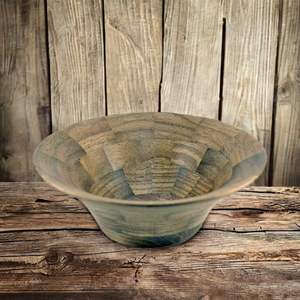 Tazón de madera de mango ecológico con un hermoso diseño único para servir ensaladas y sopas agrega estilo a cualquier Decoración de cocina - Product Image 1