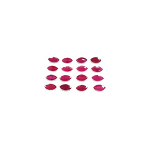 Rubis naturel non traité du Mozambique, taille marquise calibrée 4x8mm, pierre précieuse de rubis naturel à facettes pour la fabrication de bijoux, prête à l'emploi - Product Image 1