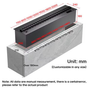 Chimenea Eléctrica de Vapor de Agua de Alta Calidad de 0.5-2 Metros de Largo, Chimenea Eléctrica con Atomización 3D y Control Remoto - Product Image 2