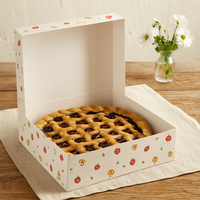 Cajas para Pasteles, Sushi y Dulces con Impresión Personalizada, Resistentes a la Grasa, Hechas con Materiales Reciclados, Laminación Mate y Grabado en Relieve