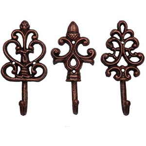 Antique Iron Wall <b>Hook</b> for Hanging Clothes Bags Keys <b>Towels</b> Decorative Home Storage Organizer Accessory - Product Image 6