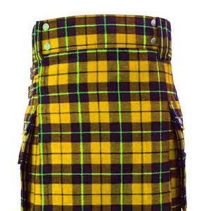Kilt écossais à taille ajustable pour hommes, kilt traditionnel plissé de style Highland pour un usage quotidien, activités de plein air et fêtes - Product Image 3
