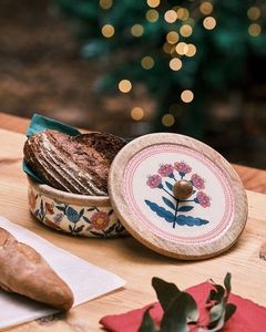 Boîte à roti en émail et bois - Contenant alimentaire artisanal minimaliste, écologique et anti-humidité, idéal pour les cadeaux - Product Image 2