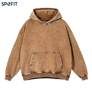 เสื้อฮู้ดดี้ปักลายบาติกแบบสวมหัว คอซิป 1/4  ผ้าฝ้าย 100% หนัก 300 กรัม ทรงหลวม ใส่ได้ทั้งชายหญิง สไตล์สตรีทแวร์  คอลเลคชั่นใหม่ ฤดูใบไม้ร่วง-ฤดูหนาว - Product Image 5