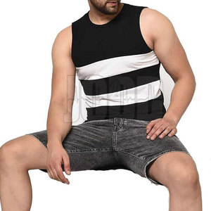 Camiseta sin Mangas para Hombre, Tejida, 100% Algodón, Proceso Ecológico, Transpirable, Ligera, Tela Suave, para Uso Diario, Casual, Verano - Product Image 5