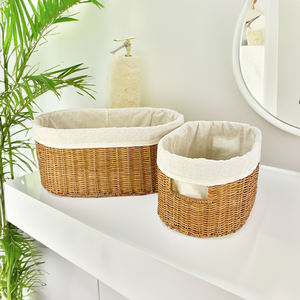 Panier de rangement en rotin de qualité de luxe pour la cuisine bon prix BS22 panier à linge - Product Image 5