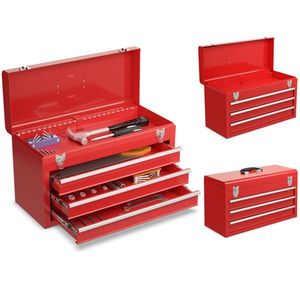Cassetta degli Attrezzi in Lega di Alluminio con Ruote, Dimensioni Personalizzabili, Impermeabile, in Materiale PC PP per Conservazione Utensili, Include Vassoio Accessorio - Product Image 3