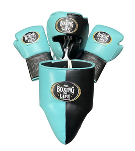 <b>Boxing</b> Exercise Equipment <b>Set</b> with Head Guard Groin Protection and Lace Up Training Gloves - Product Image 5