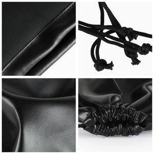 Juego de Bolsas de Dados de Cuero con Cordón, 3 Piezas, Color Negro, Estilo Minimalista y Duradero para Guardar Dados, Uso Adulto - Product Image 6