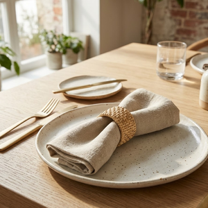 Handcrafted <b>Bamboo</b> Napkin Rings Set Rustic Natural <b>Bamboo</b> Napkin Holders for Dining <b>Table</b> Decor Wedding Party Hotel Use Premium - Product Image 2